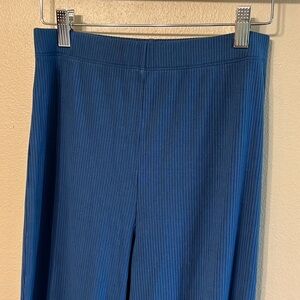 Reformation Blue Ribbed Pants